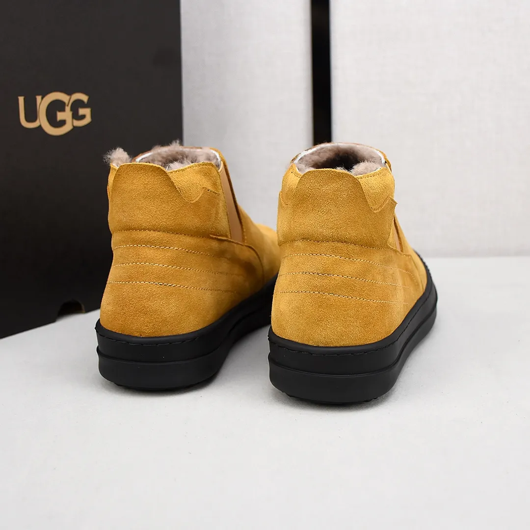 PP520👟👟👟【ugg】The upper is made of waterproof nubuck, real wool lining, and non-slip rubber sole. Warm and comfortable, a must-have in winter! Men's size 38-44 (custom-made size 45 is non-refundable).